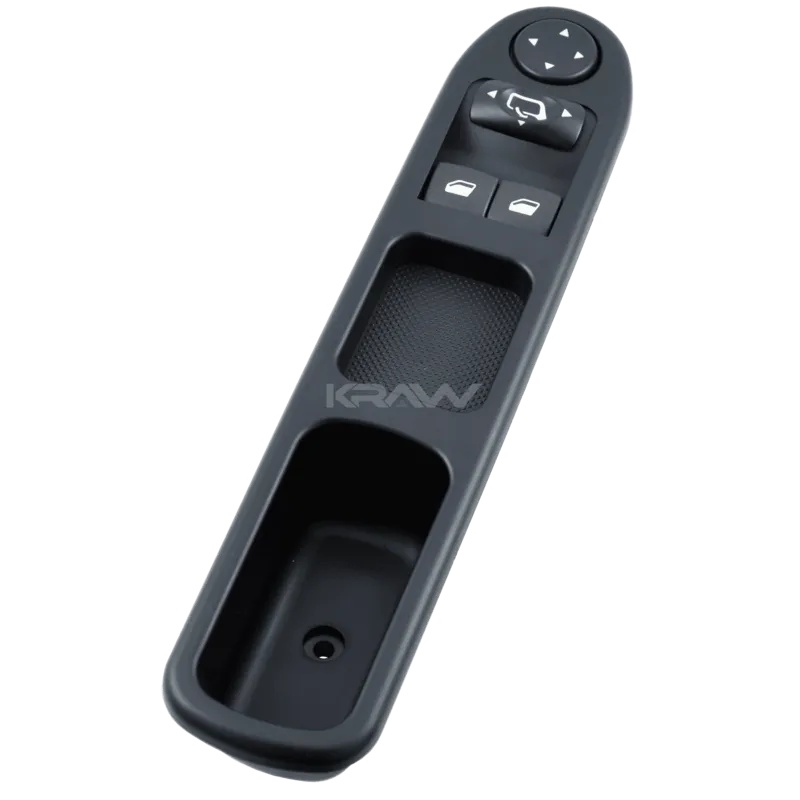 [AN-616B] مجموعة كبسات تحكم زجاج + مرايا مع جيبة Glass + Mirror Control Switch Set with Pocket 6 Pins (Kraw)