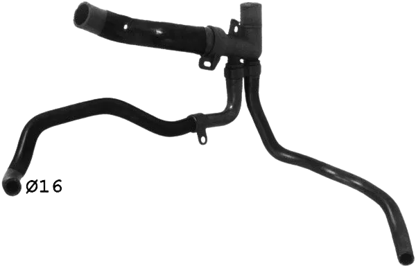 [17240] نربيش/خرطوم ردياتور تحت Lower Radiator Hose Peugeot 207/208/2008 EP6
