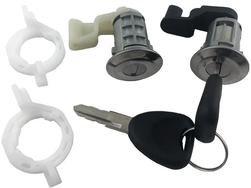 طقم مفتاح باب مجوز Door Lock Double - Renault Clio II