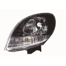 ضو امامي شمال برواز اسود مع موتور Left Headlight Renault Kangoo II (08-09)