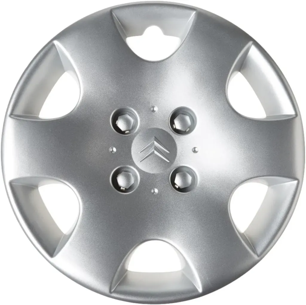 14" طقم طاسات جنط بلاستيك 4 براغي مع علام Wheel Hubcap Set Citroen