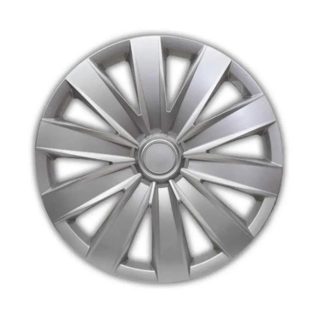 [A152] 16" طقم طاسات جنط بلاستيك مسكر دون علام Wheel Hubcap Set